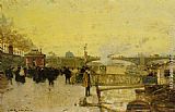 Sur les quais pres du Pont Neuf by Luigi Loir